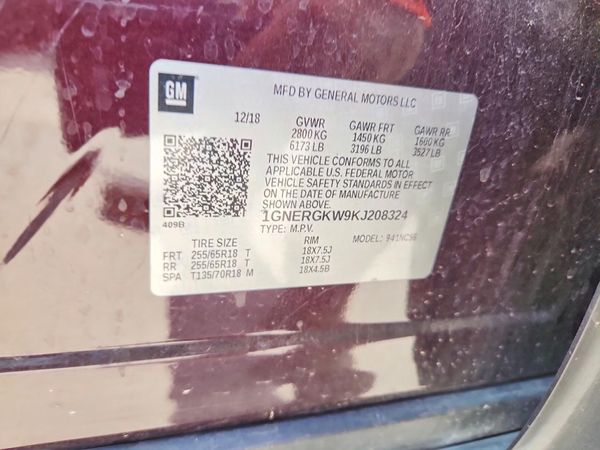 2019 CHEVROLET TRAVERSE LT