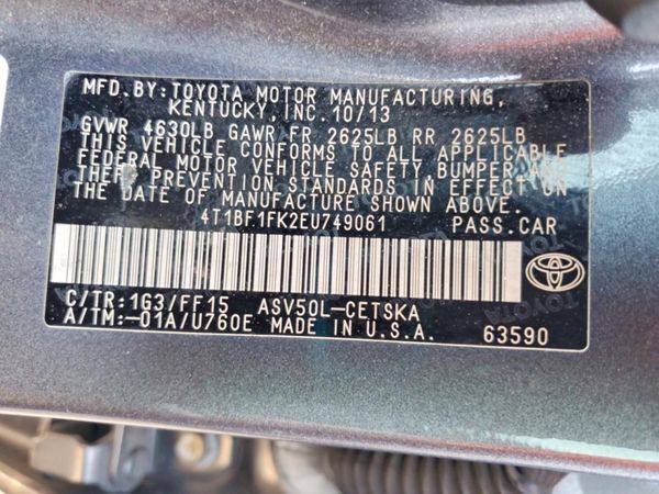 2014 TOYOTA CAMRY