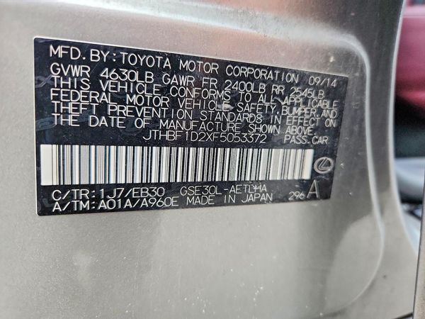 2015 LEXUS IS 250