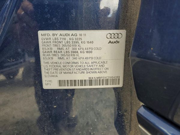2012 AUDI Q7