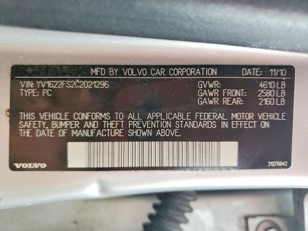 2012 VOLVO S60