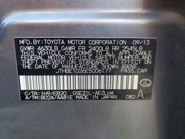 2014 LEXUS IS