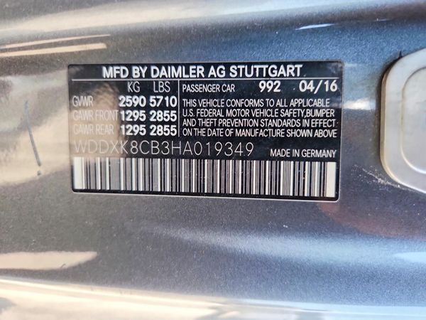 2017 MERCEDES-BENZ S S550