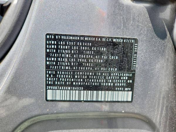 2019 VOLKSWAGEN TIGUAN
