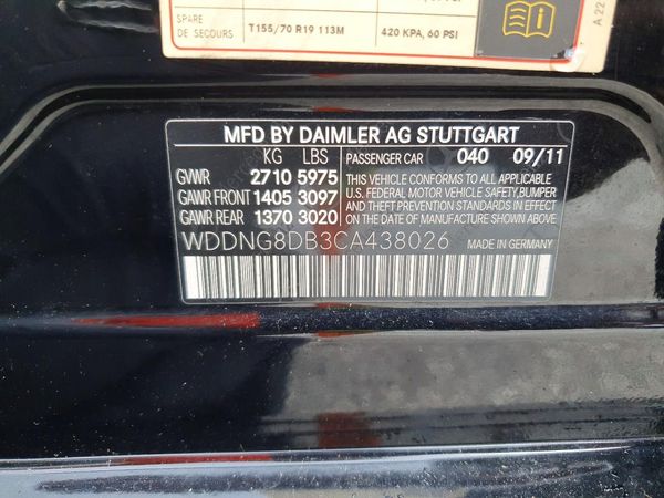 2012 MERCEDES-BENZ S