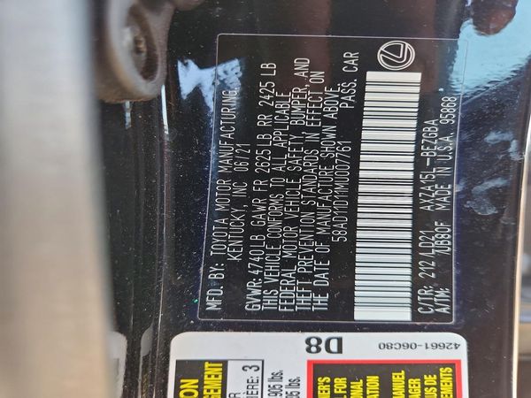 2021 LEXUS ES 250 350 Premium
