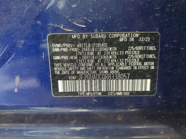 2024 SUBARU CROSSTREK