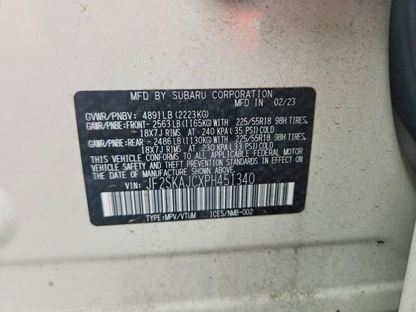 2023 SUBARU FORESTER