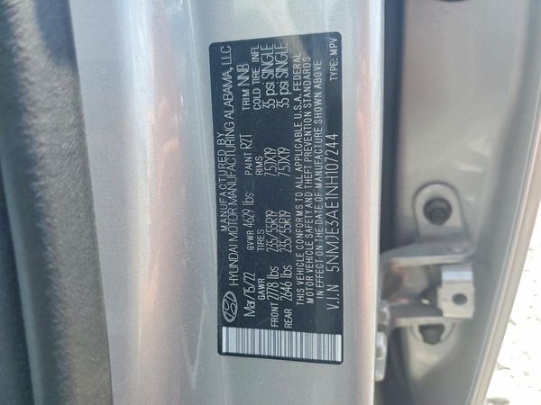 2022 HYUNDAI TUCSON Limited