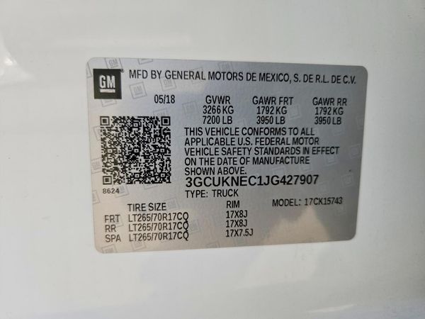 2018 CHEVROLET SILVERADO Work Truck/LS/Fleet/Base