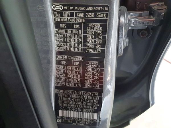 2019 LAND ROVER DISCOVERY SPORT SE