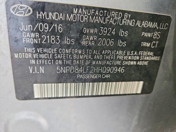 2017 HYUNDAI ELANTRA