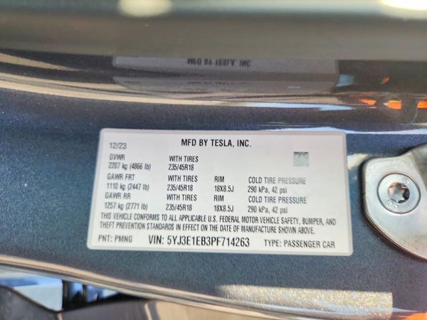 2023 TESLA MODEL 3