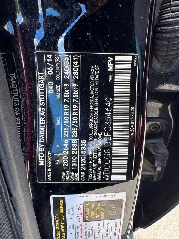 2015 MERCEDES-BENZ GLK GLK350 4-MATIC