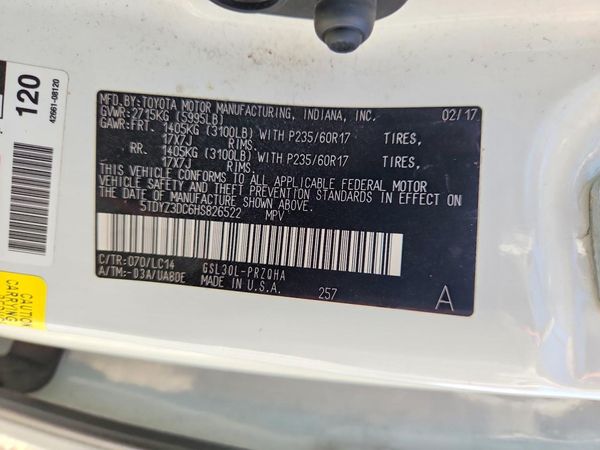 2017 TOYOTA SIENNA