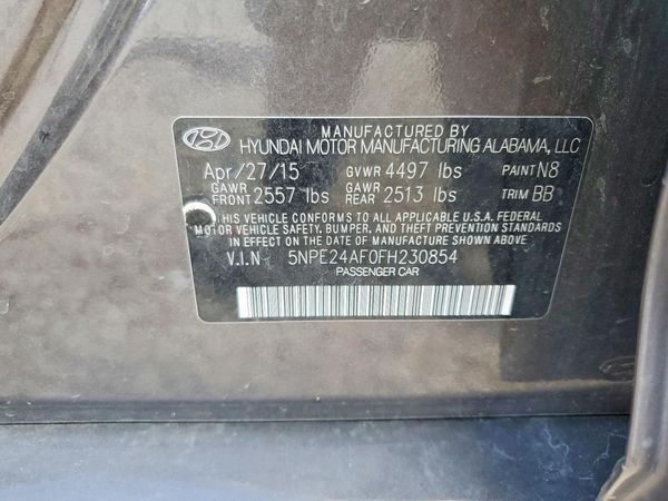 2015 HYUNDAI SONATA