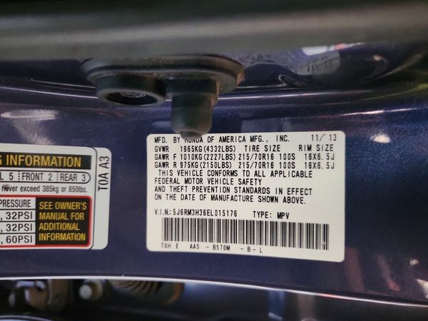 2014 HONDA CRV LX