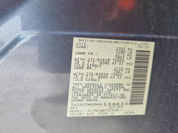 2019 NISSAN MURANO