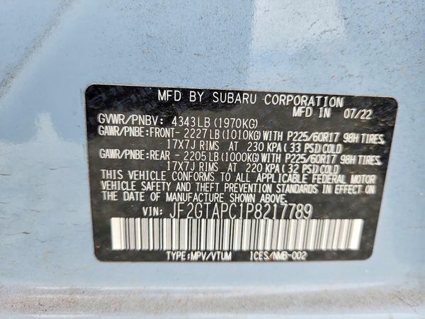 2023 SUBARU CROSSTREK