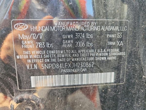 2018 HYUNDAI ELANTRA
