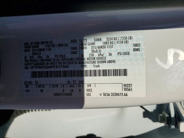 2023 FORD F150