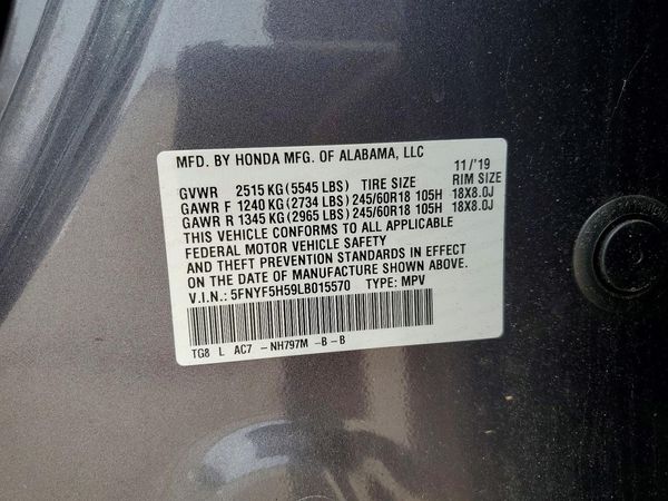 2020 HONDA PILOT
