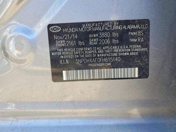 2015 HYUNDAI ELANTRA GLS(Middle)
