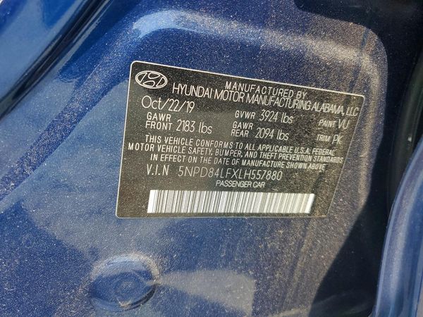 2020 HYUNDAI ELANTRA
