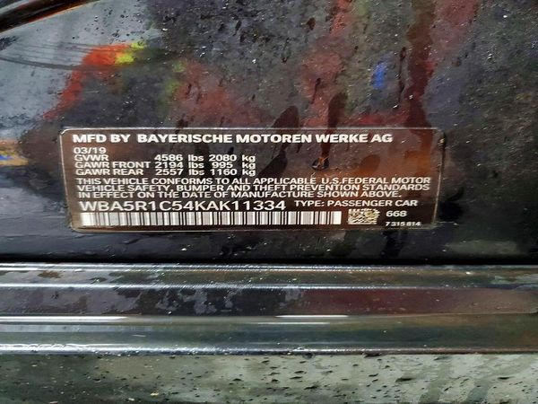 2019 BMW 330I