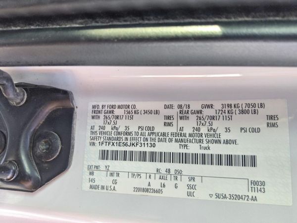 2018 FORD F150 — VINS