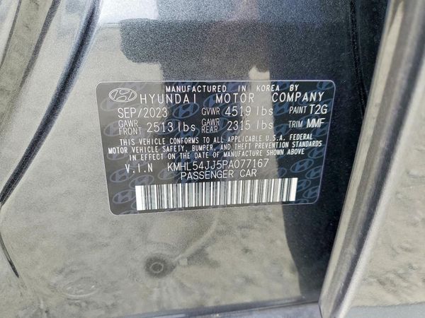 2023 HYUNDAI SONATA Limited — VINS