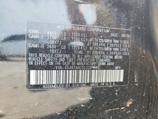2020 SUBARU OUTBACK
