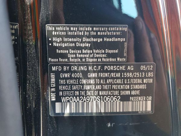 2013 PORSCHE 911