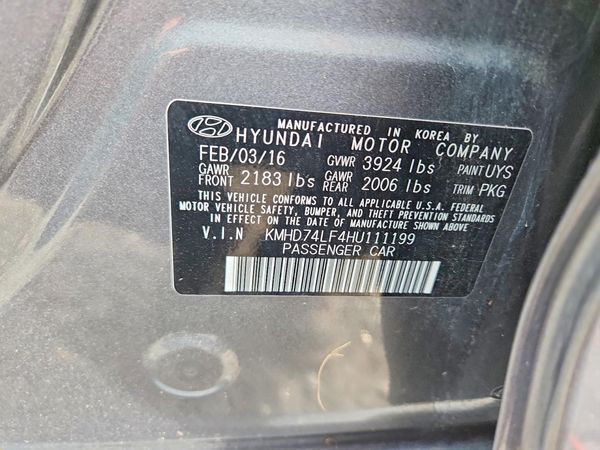 2017 HYUNDAI ELANTRA SE Base