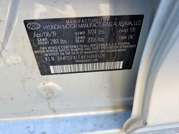 2019 HYUNDAI ELANTRA