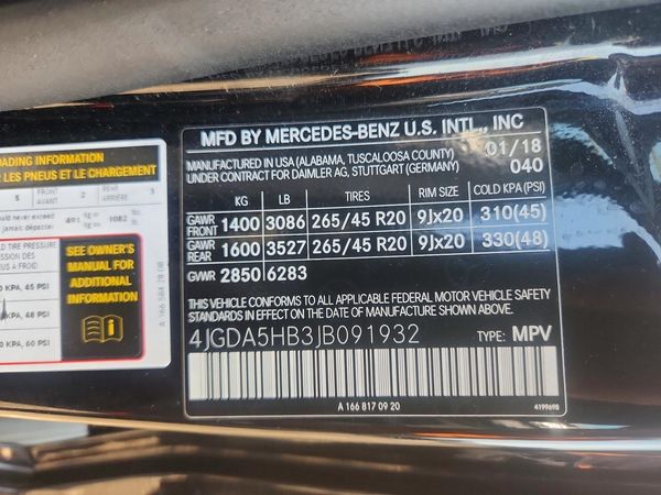 2018 MERCEDES-BENZ GLE GLE350-4M