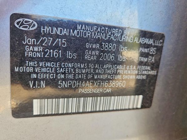 2015 HYUNDAI ELANTRA