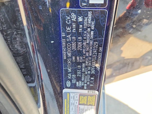 2018 KIA FORTE