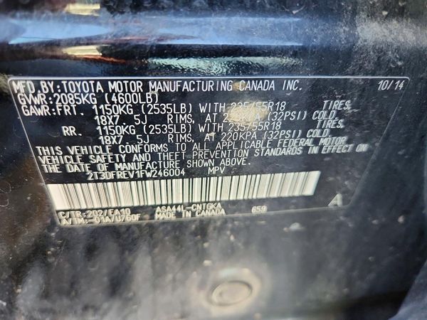 2015 TOYOTA RAV4