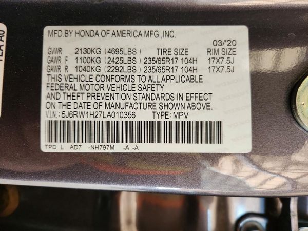 2020 HONDA CR-V LX