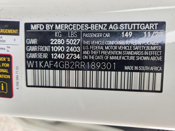 2024 MERCEDES-BENZ C
