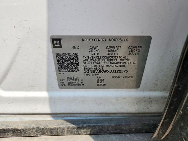 2018 CHEVROLET TRAVERSE