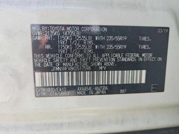 2019 TOYOTA RAV4
