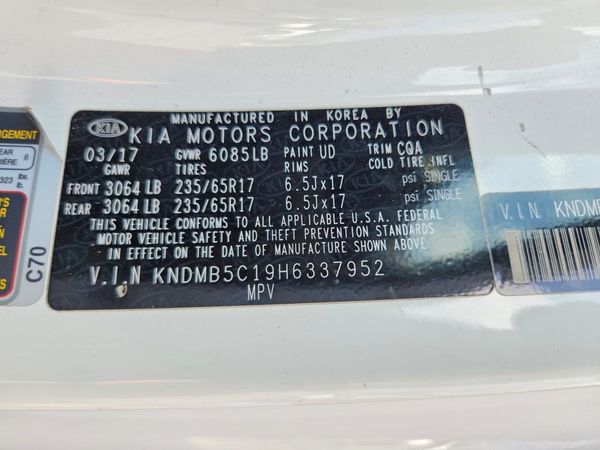 2017 KIA SEDONA