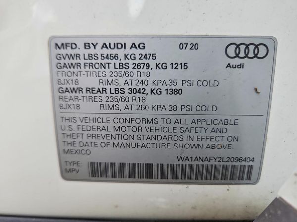 2020 AUDI Q5