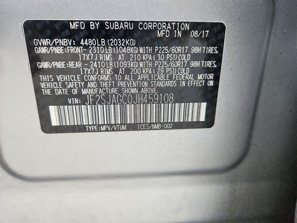 2018 SUBARU FORESTER Premium+ES