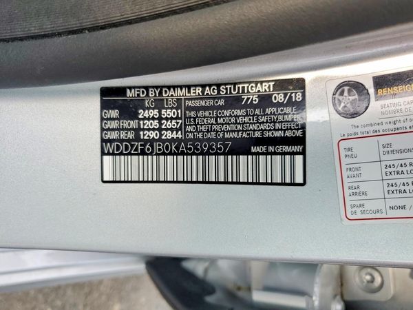 2019 MERCEDES-BENZ E