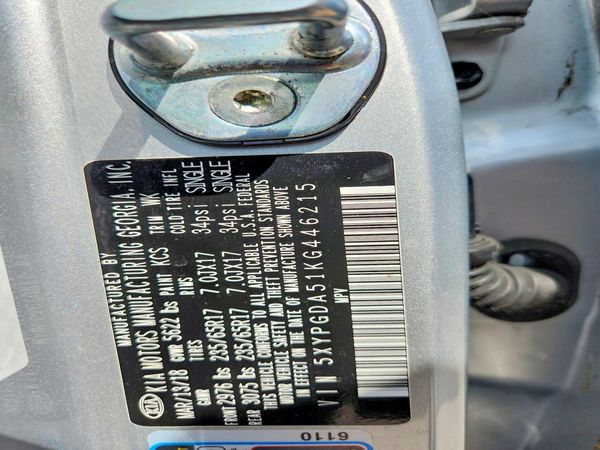 2019 KIA SORENTO L, LX, S