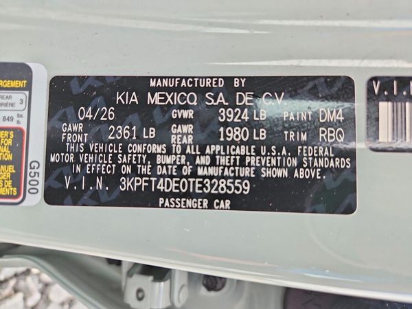2026 KIA K4 LX, LXS