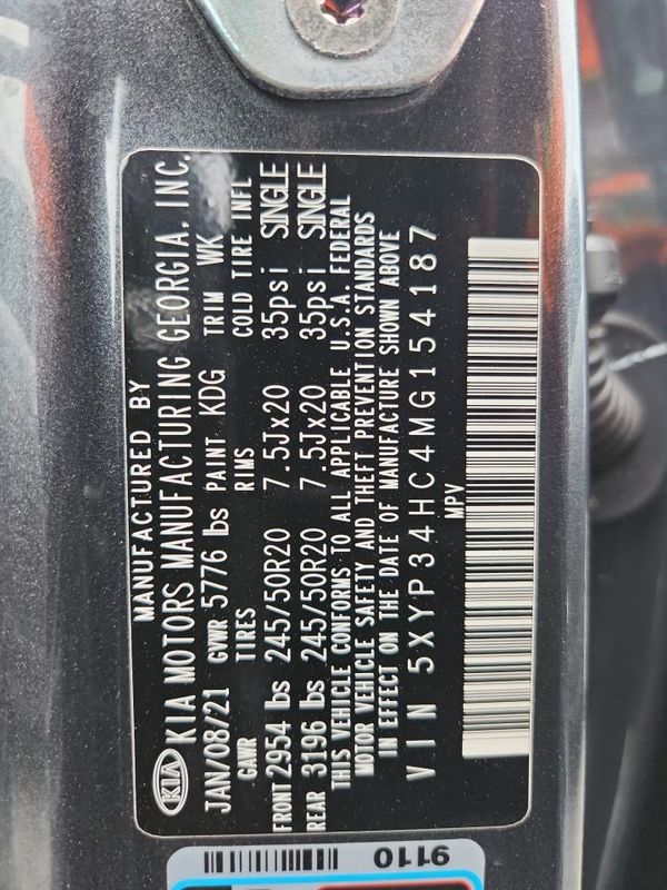 2021 KIA TELLURIDE EX
